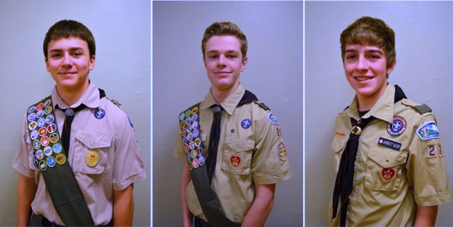 View more about Eagle Scouts Daniel Crone, Ian Collins and Jarrett Siler