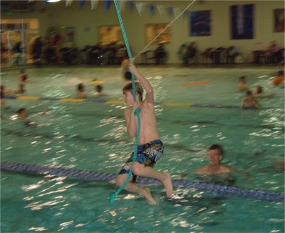 Swimming party at Bainbridge Aquatic Center